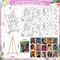 16-Set Pre-Drawn Canvas Painting Kit for Sip & Paint Parties – 8 x 10 Inch Preprinted Canvases with Easels, Brushes, Paints & Disposable Aprons for Adults & Kids (Black Girl Theme)